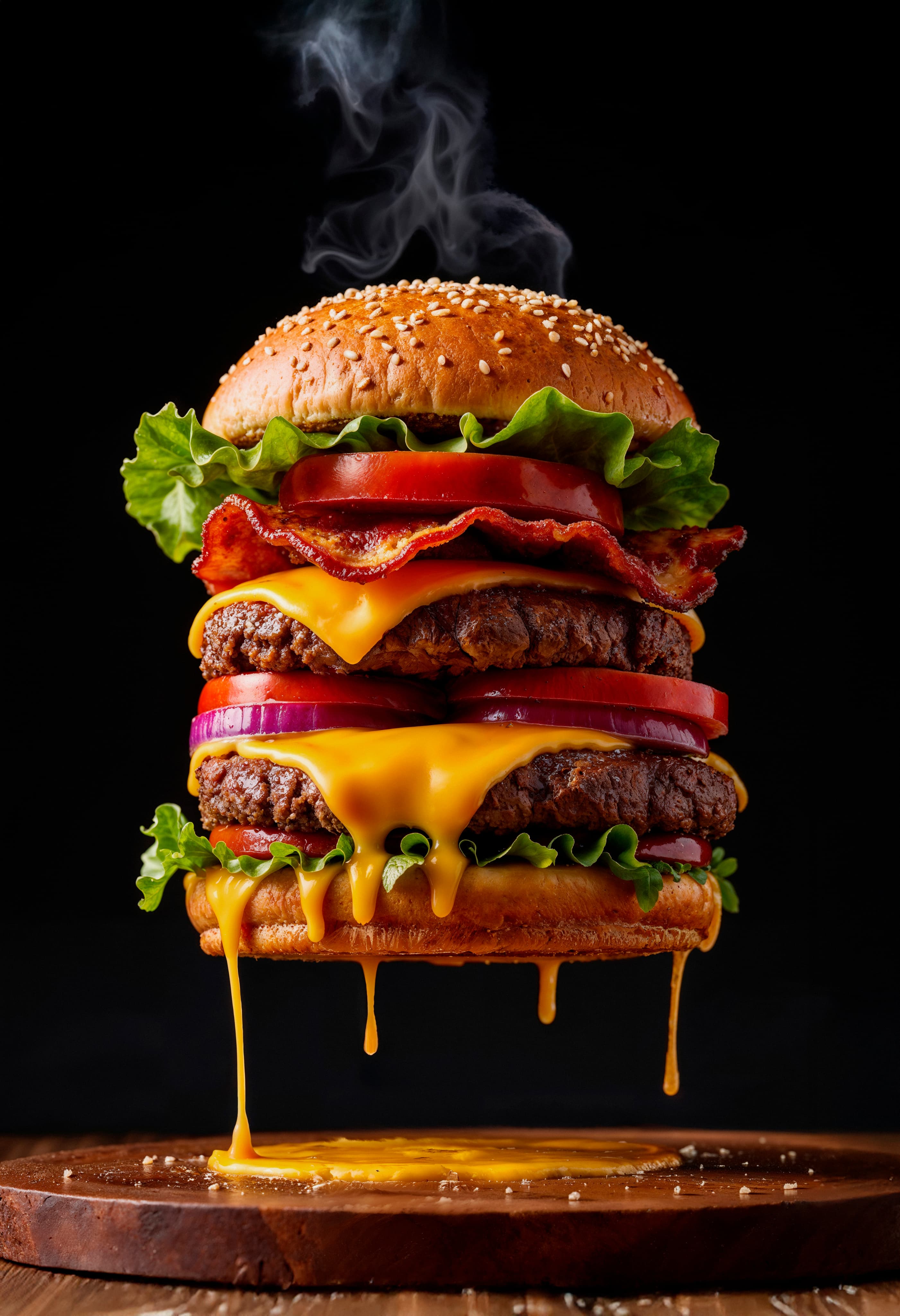 Delicious cheeseburger